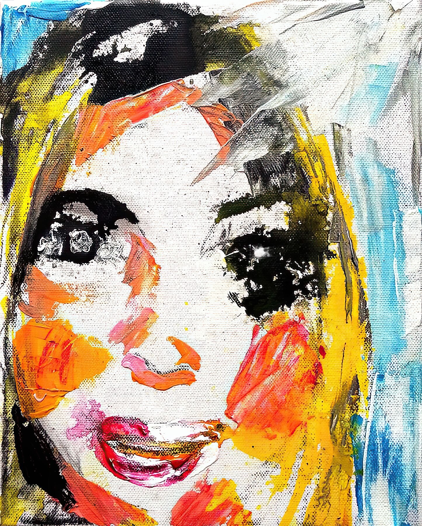 Beyond the Gaze – ritratto astratto Stampa Fine Art di Ilaria Berenice, edizione limitata Giclée su Hahnemühle Photo Rag, firmata e numerata.