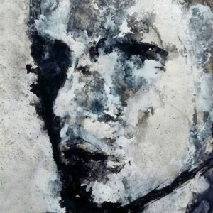 Ritratto astratto Shadow Face – stampa Fine Art Giclée in edizione limitata di Ilaria Berenice