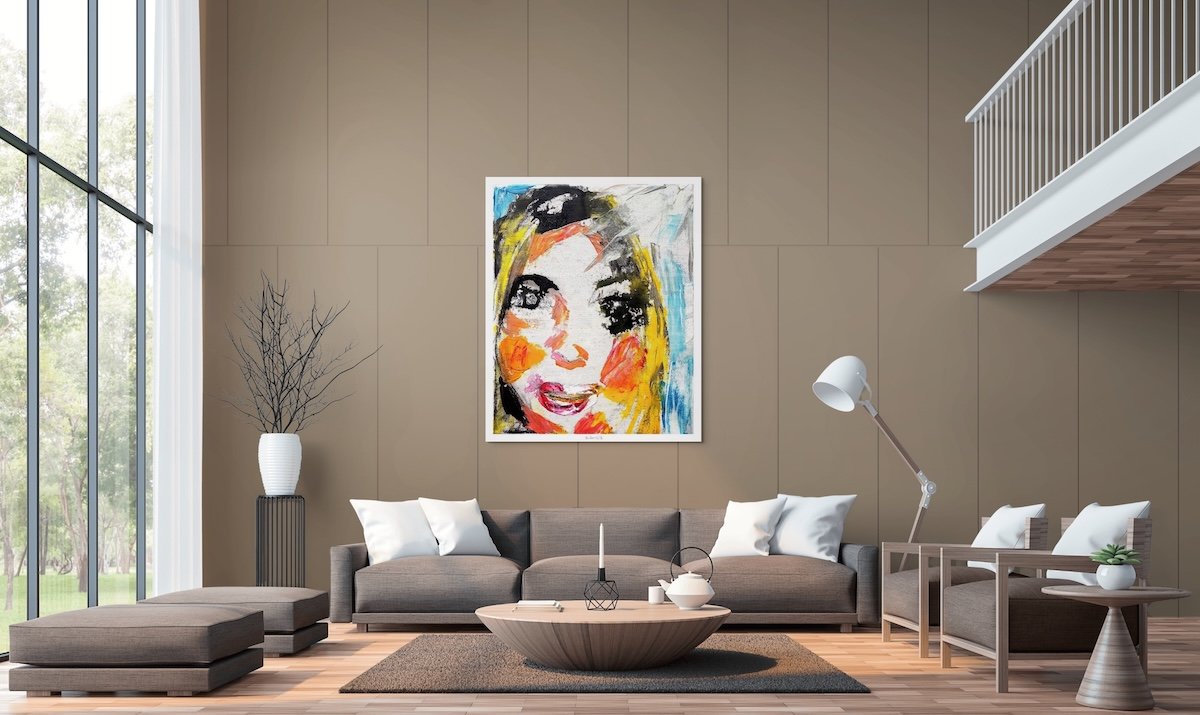 Beyond the Gaze – ritratto astratto Stampa Fine Art di Ilaria Berenice, edizione limitata Giclée su Hahnemühle Photo Rag, firmata e numerata.