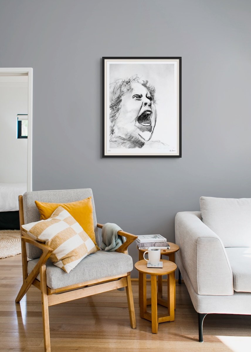 Screaming Face in una casa vissuta