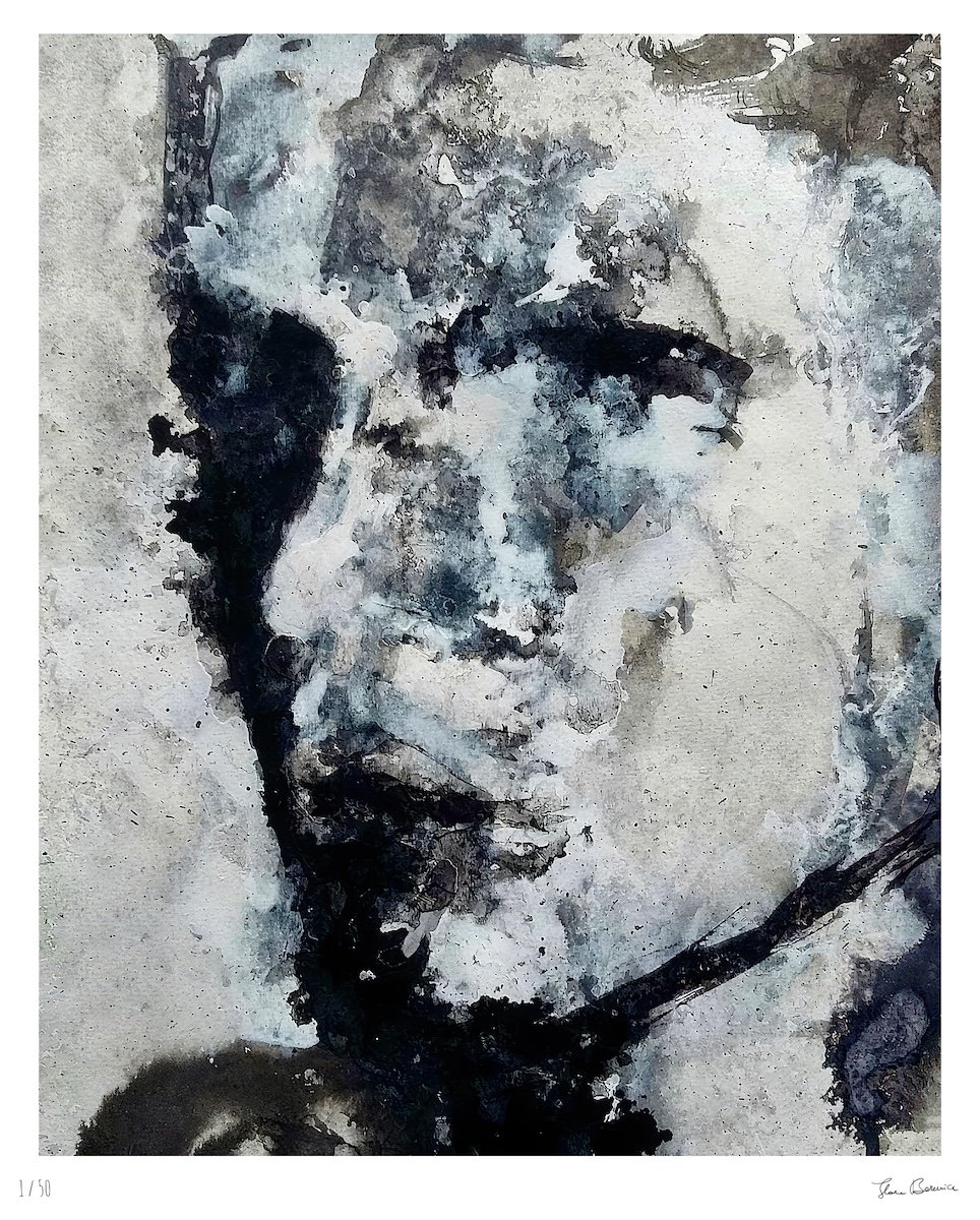 Shadow Face con numero e firma