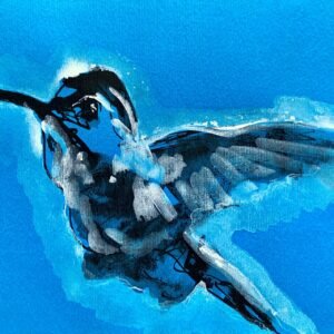 Wings of Light – Dipinto astratto originale di Ilaria Berenice, tecnica mista su tela.