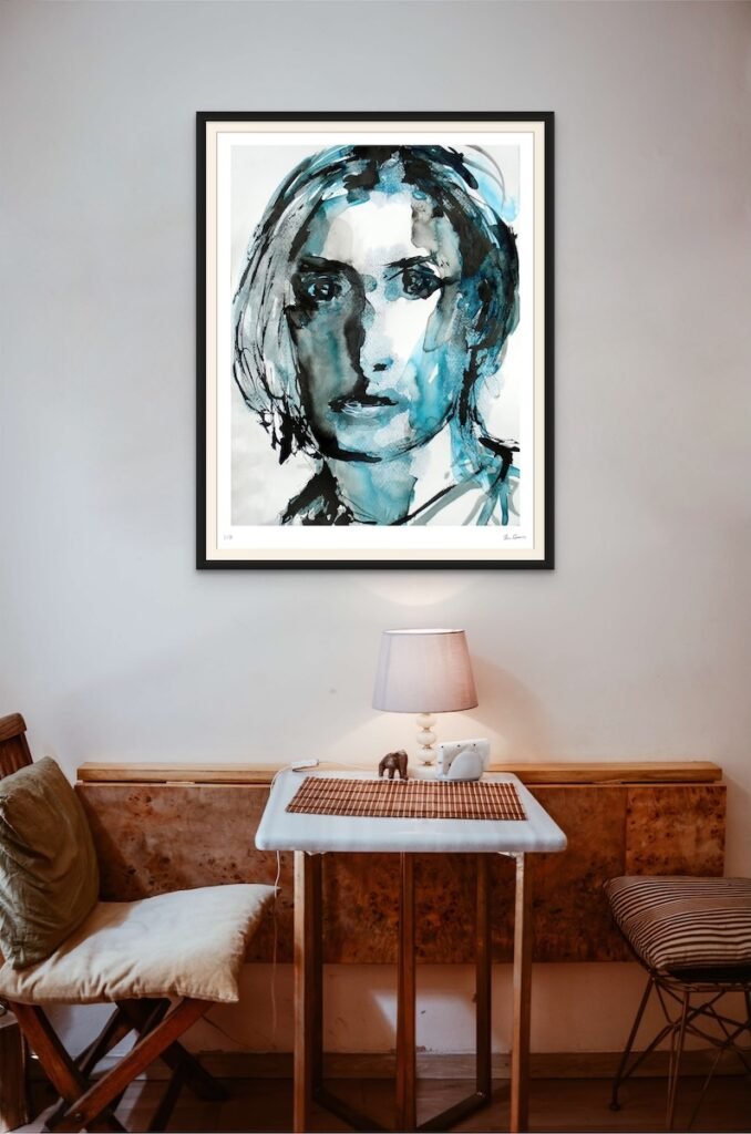 Ethereal gaze in a rustic ambient