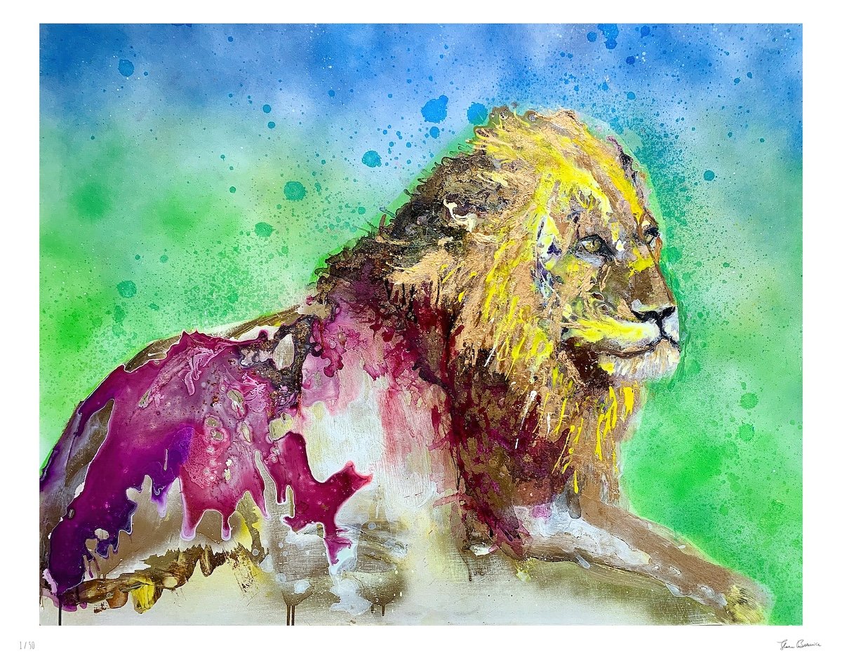 Sovereign Lion with number and signature